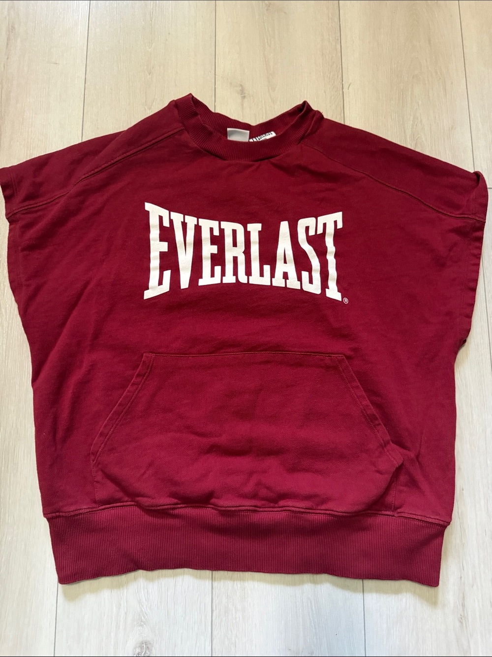 Zara Everlast Kids Maroon Crewneck Sweatshirt with White Logo size 11-12